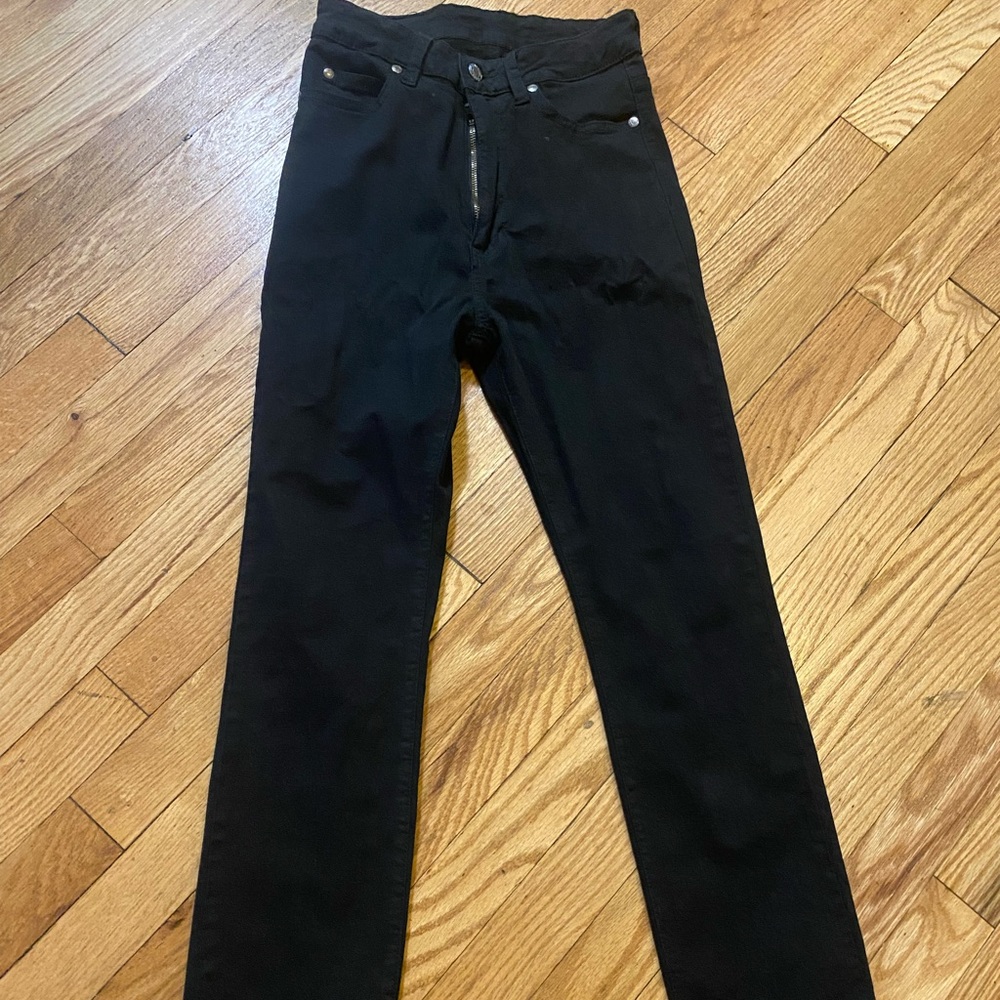 DR Denim Black high waisted skinny jeans